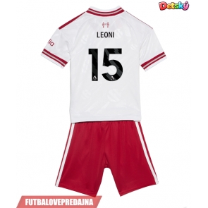 Lacne Dětský Futbalové dres Liverpool Giovanni Leoni #15 2026-27 Krátky Rukáv - Preč (+ trenírky)